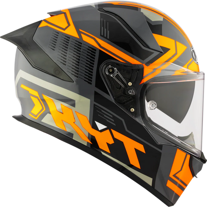 KYT R2R Pro Octane Black Orange Gloss Helmet