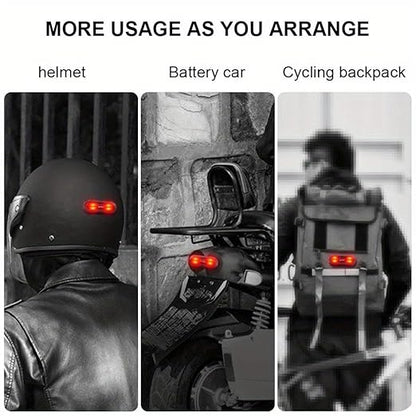 MH Moto Helmet Tail Light Chargable