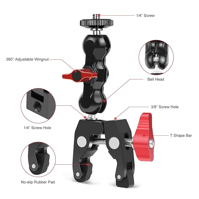 MH Moto CNC ALUMINUM HANDLE CAM MOUNT