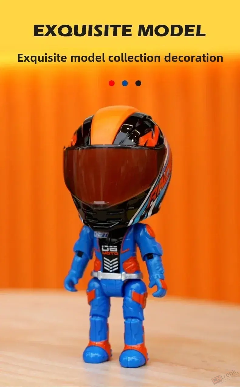 Flash Motorcycle Model Simulation Racer Motorcycle + Rider Set