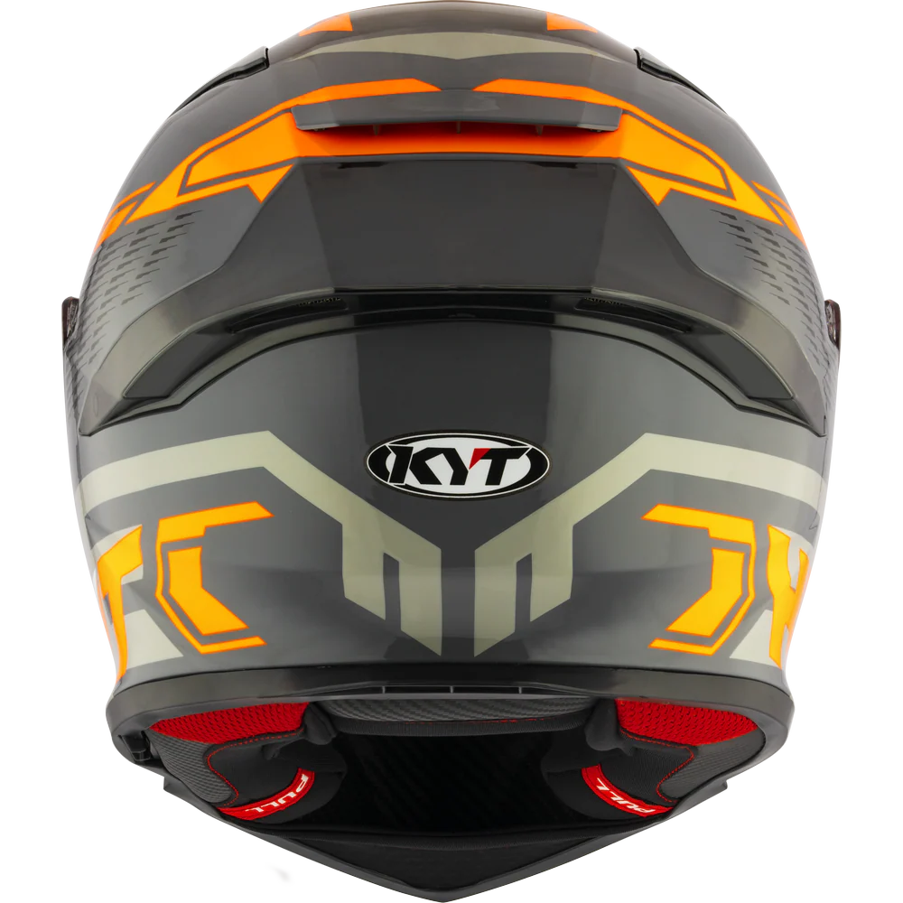 KYT R2R Pro Octane Black Orange Gloss Helmet