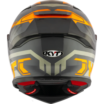 KYT R2R Pro Octane Black Orange Gloss Helmet
