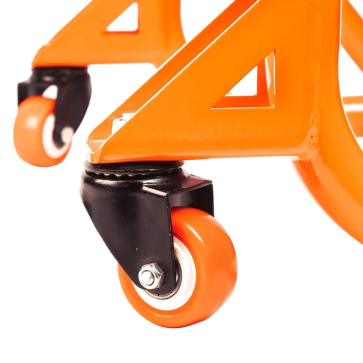 Rear Paddock Stand Dismantable with 360 Rotation- Black Orange-(Bike Wt upto: 280 kgs) - AH Helmets