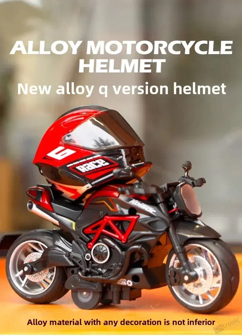 Flash Motorcycle Model Simulation Racer Motorcycle + Rider Set