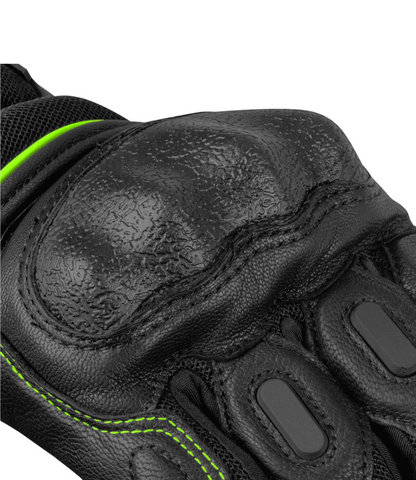 Rynox Tornado Pro 3 Gloves Hi-Viz Green - AH Helmets