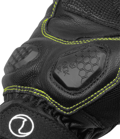 Rynox Tornado Pro 3 Gloves Hi-Viz Green - AH Helmets