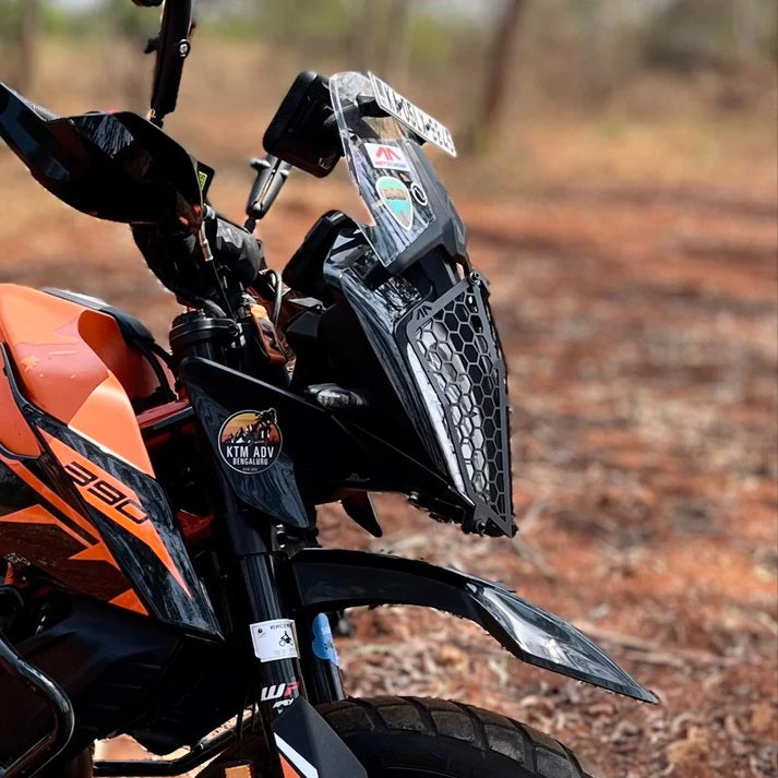 MOTOURENN KTM ADVENTURE 390 HEADLIGHT GRILL (INVERTED MAZE) - AH Helmets