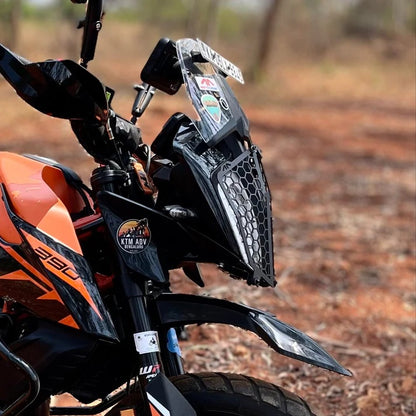 MOTOURENN KTM ADVENTURE 390 HEADLIGHT GRILL (INVERTED MAZE) - AH Helmets