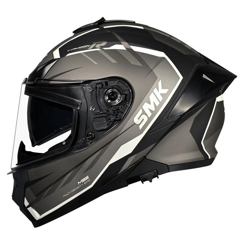 SMK Typhoon Aerot GL.Black Grey White (GL266) Helmet