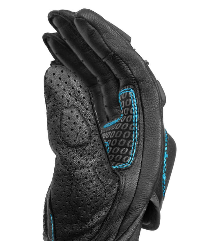 Rynox Advento Pro Black Blue Gloves - AH Helmets
