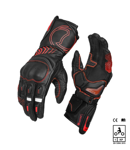 Rynox Advento Pro Black Red Gloves