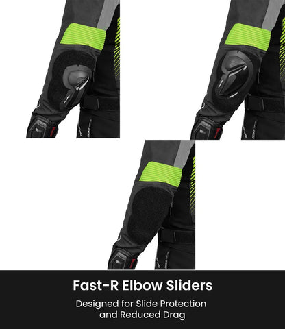 RYNOX APEX EVO CE CERTIFIED CLASS AA JACKET (BLACK-HI-VIZ) - AH Helmets