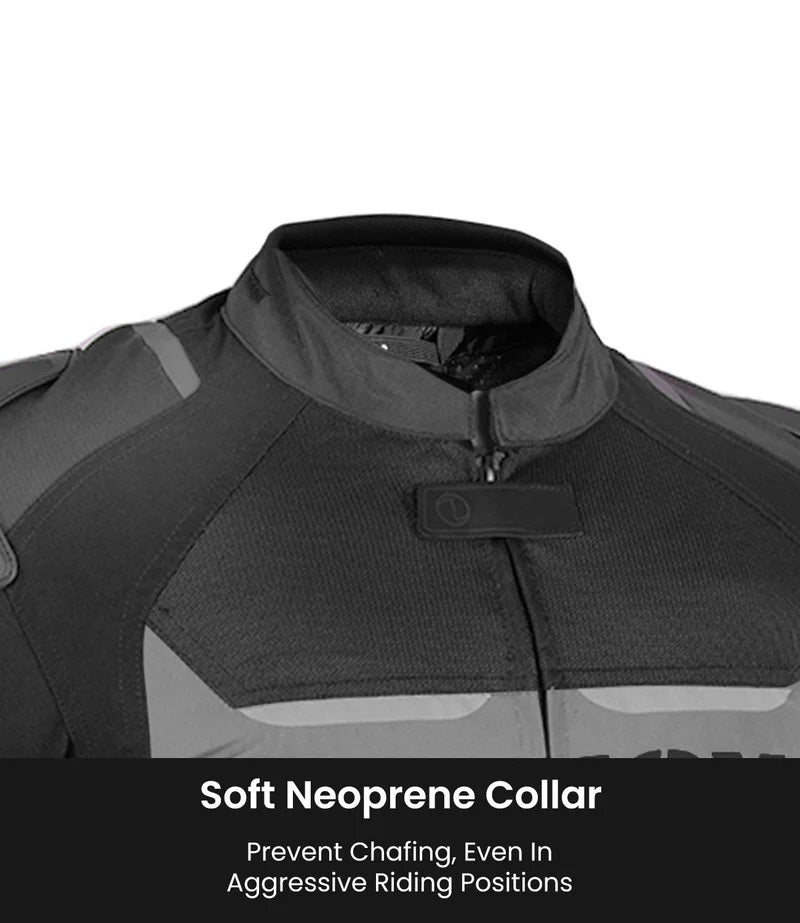 RYNOX APEX EVO CE CERTIFIED CLASS AA JACKET (BLACK-HI-VIZ) - AH Helmets