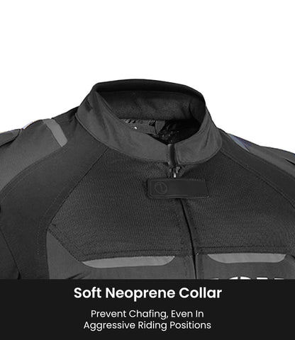 RYNOX APEX EVO CE CERTIFIED CLASS AA JACKET (BLACK-WHITE) - AH Helmets