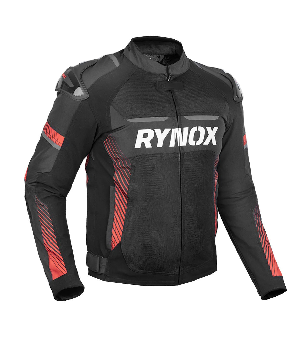 RYNOX APEX EVO CE CERTIFIED CLASS AA JACKET (BLACK-RED) - AH Helmets