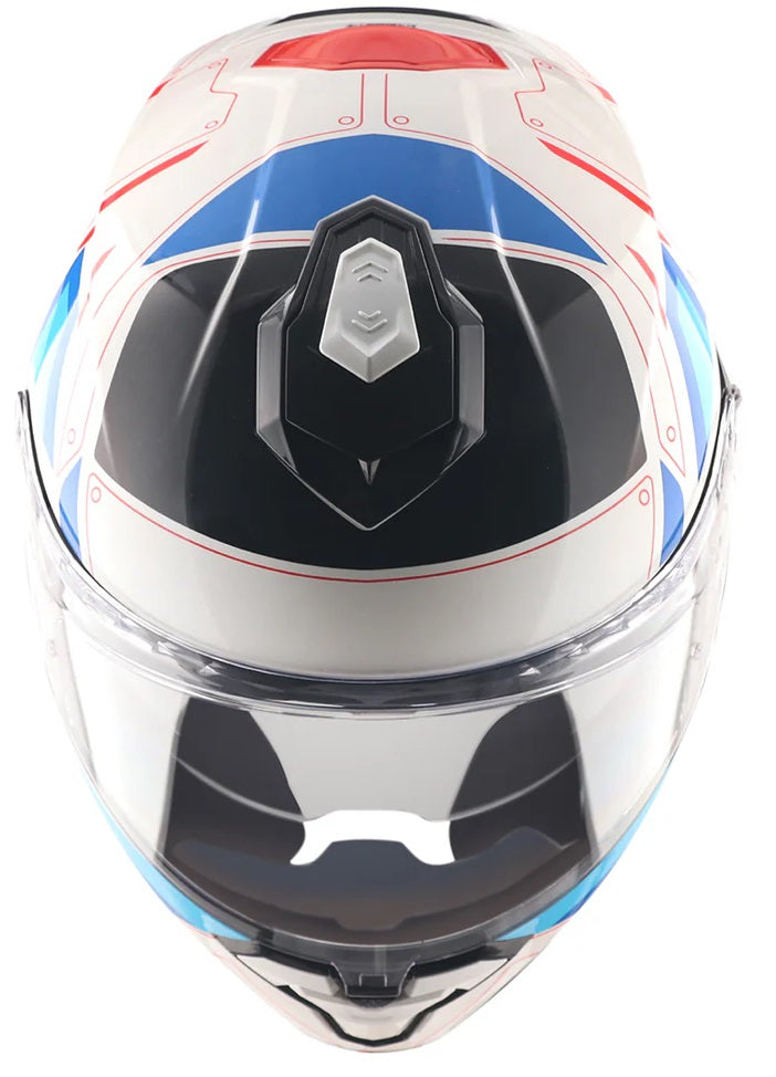 Axor Brutale Ryden White red Dual Spoiler helmets - AH Helmets