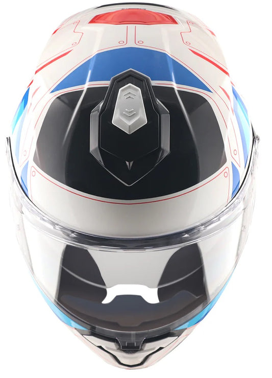 Axor Brutale Ryden White red Dual Spoiler helmets - AH Helmets