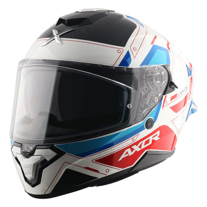 AXOR BRUTALE RYDEN DUAL SPOILER WHITE-RED HELMET