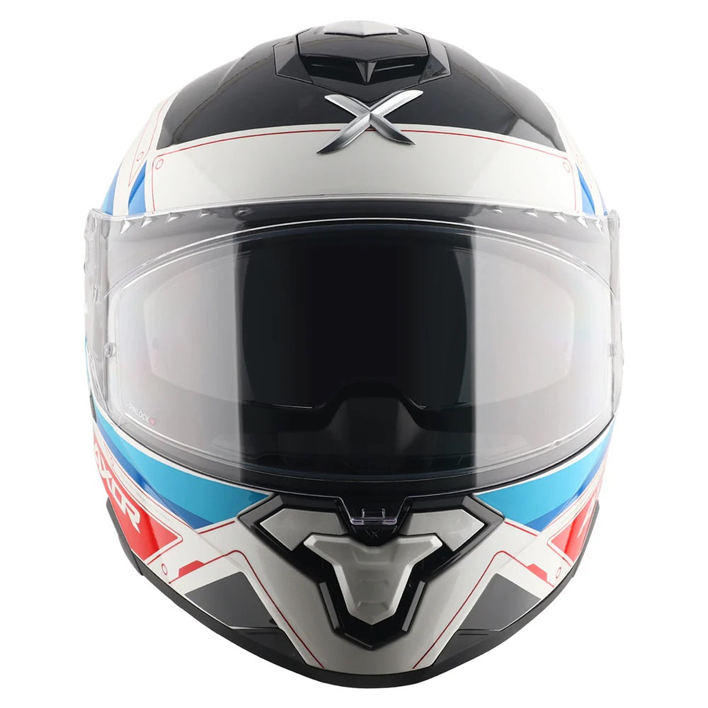 AXOR BRUTALE RYDEN DUAL SPOILER WHITE-RED HELMET