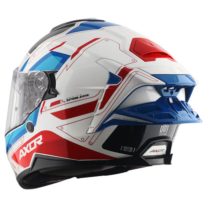 AXOR BRUTALE RYDEN DUAL SPOILER WHITE-RED HELMET
