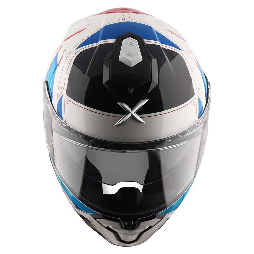 AXOR BRUTALE RYDEN DUAL SPOILER WHITE-RED HELMET