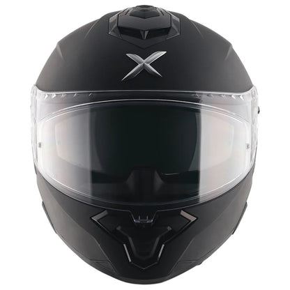 Axor Brutale Solid Matt Black Dual Spoiler Helmet - AH Helmets