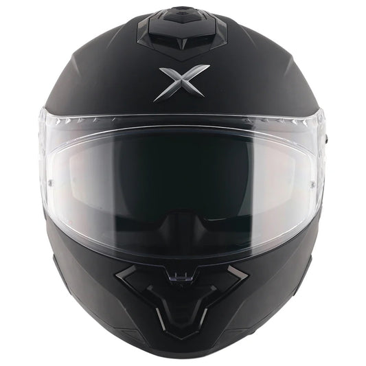 Axor Brutale Solid Matt Black Dual Spoiler Helmet - AH Helmets