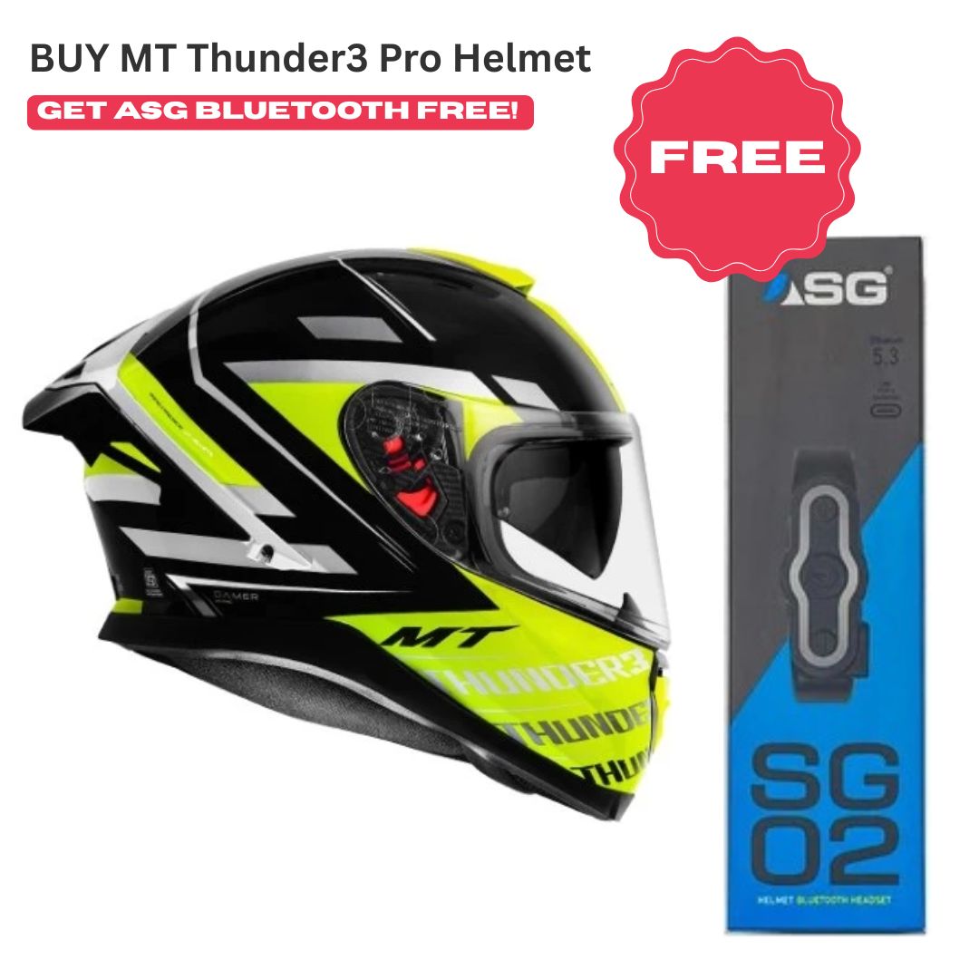 MT Thunder3 Pro Damer Gloss Yellow Helmet