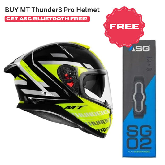 MT Thunder3 Pro Damer Gloss Yellow Helmet