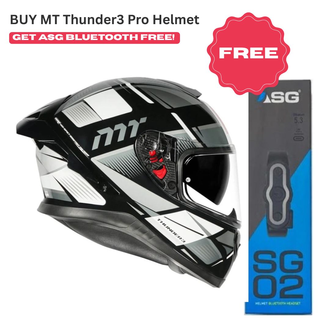 MT Thunder3 Pro Synthex Gloss Grey Helmet