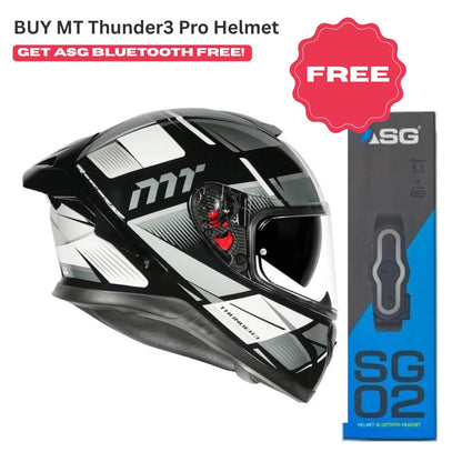 MT Thunder3 Pro Synthex Gloss Grey Helmet