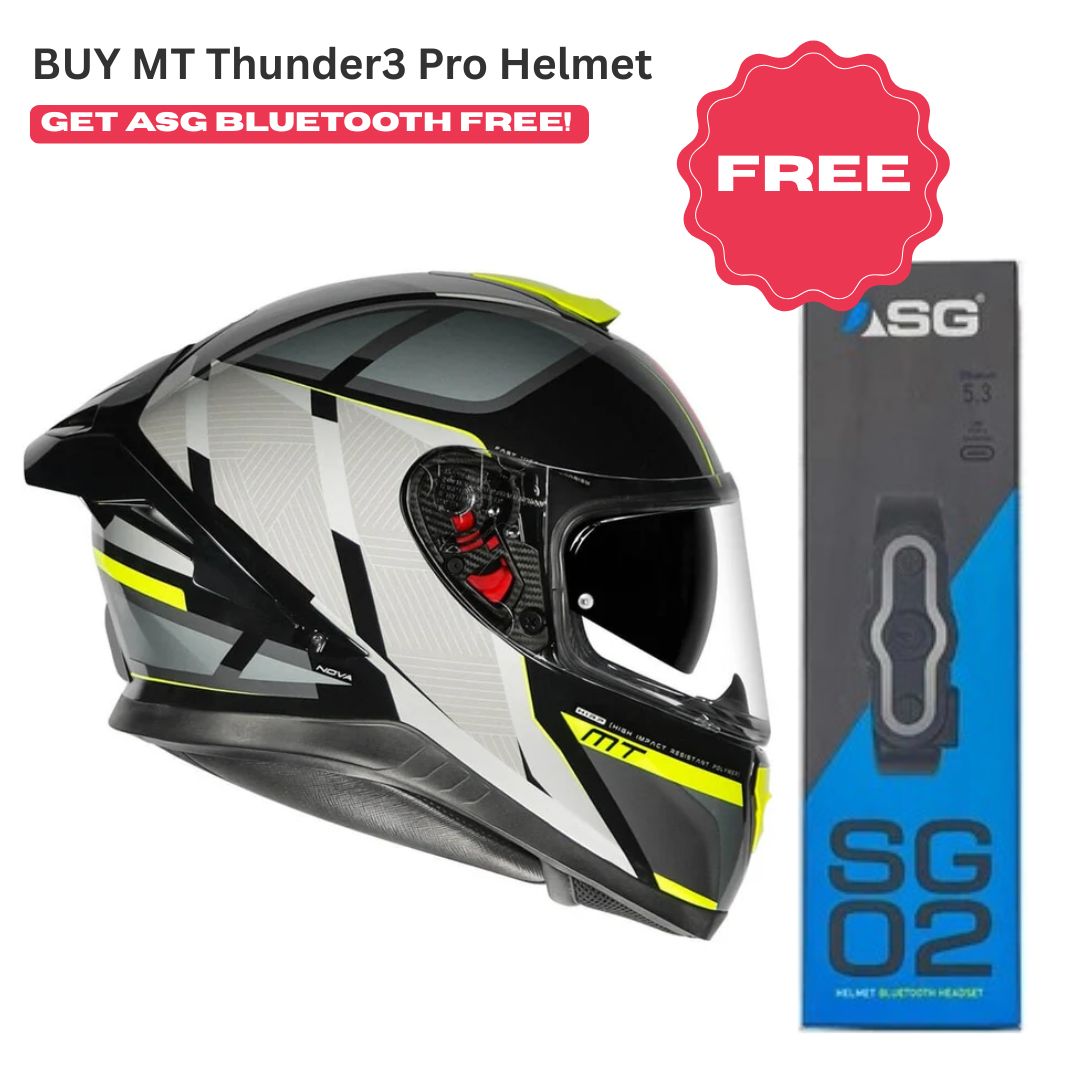 MT Thunder3 Pro Nova B62 Gloss Yellow Helmet