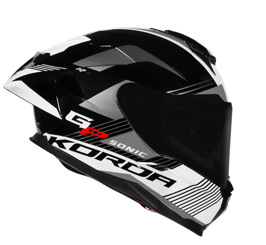 KORDA SONIC GP FURIOSA HELMET- GLOSS BLACK