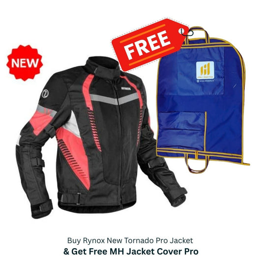 Rynox New Tornado Pro 4 Jacket ( Black Red )