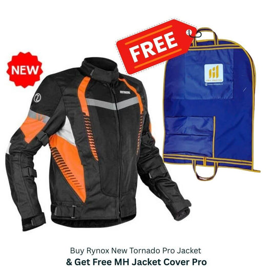 Rynox New Tornado Pro 4 Jacket ( Black Orange )