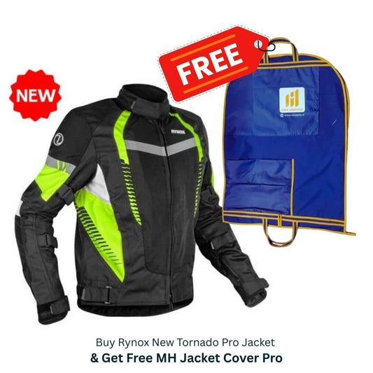 Rynox New Tornado Pro 4 Jacket ( Hi-Viz-Green )