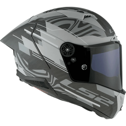 LS2 FF805 Thunder C GP Aero Polar Gloss Black Grey Helmet-06