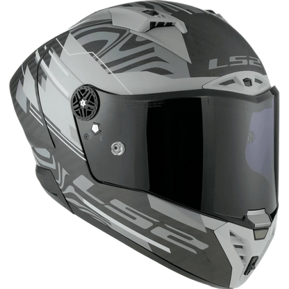 LS2 FF805 Thunder C GP Aero Polar Gloss Black Grey Helmet-06