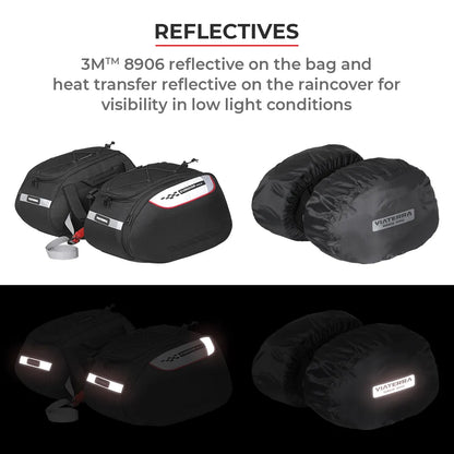 ViaTerra Condor Solo 100% Waterproof Saddlebags - AH Helmets