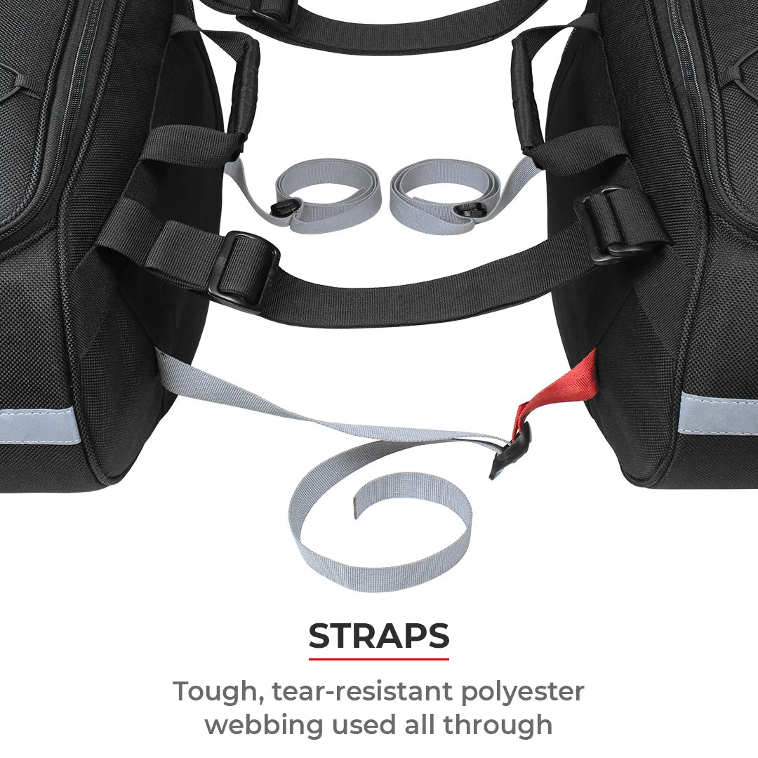 ViaTerra Condor Solo 100% Waterproof Saddlebags - AH Helmets