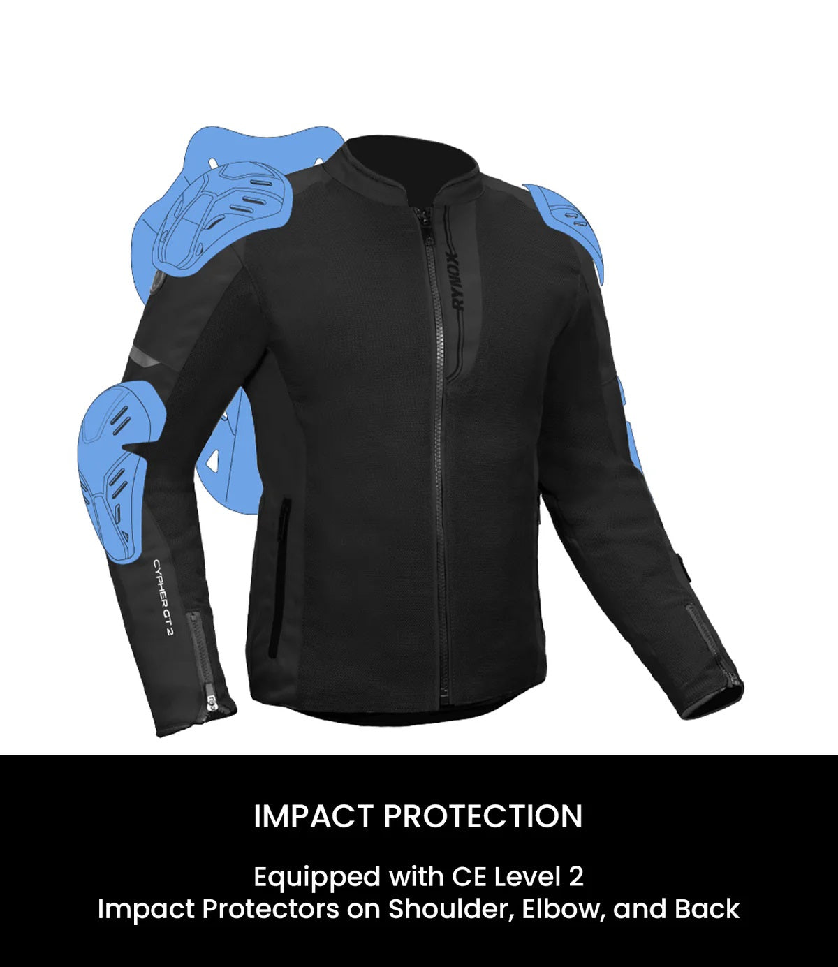 Rynox CYPHER GT 2 JACKET (Black)