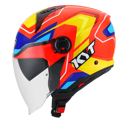 KYT D-City OVERTECH ORANGE FLUO YELLOW HELMETS