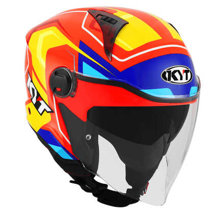 KYT D-City OVERTECH ORANGE FLUO YELLOW HELMETS