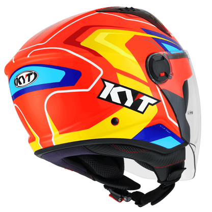 KYT D-City OVERTECH ORANGE FLUO YELLOW HELMETS