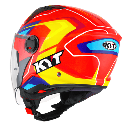 KYT D-City OVERTECH ORANGE FLUO YELLOW HELMETS