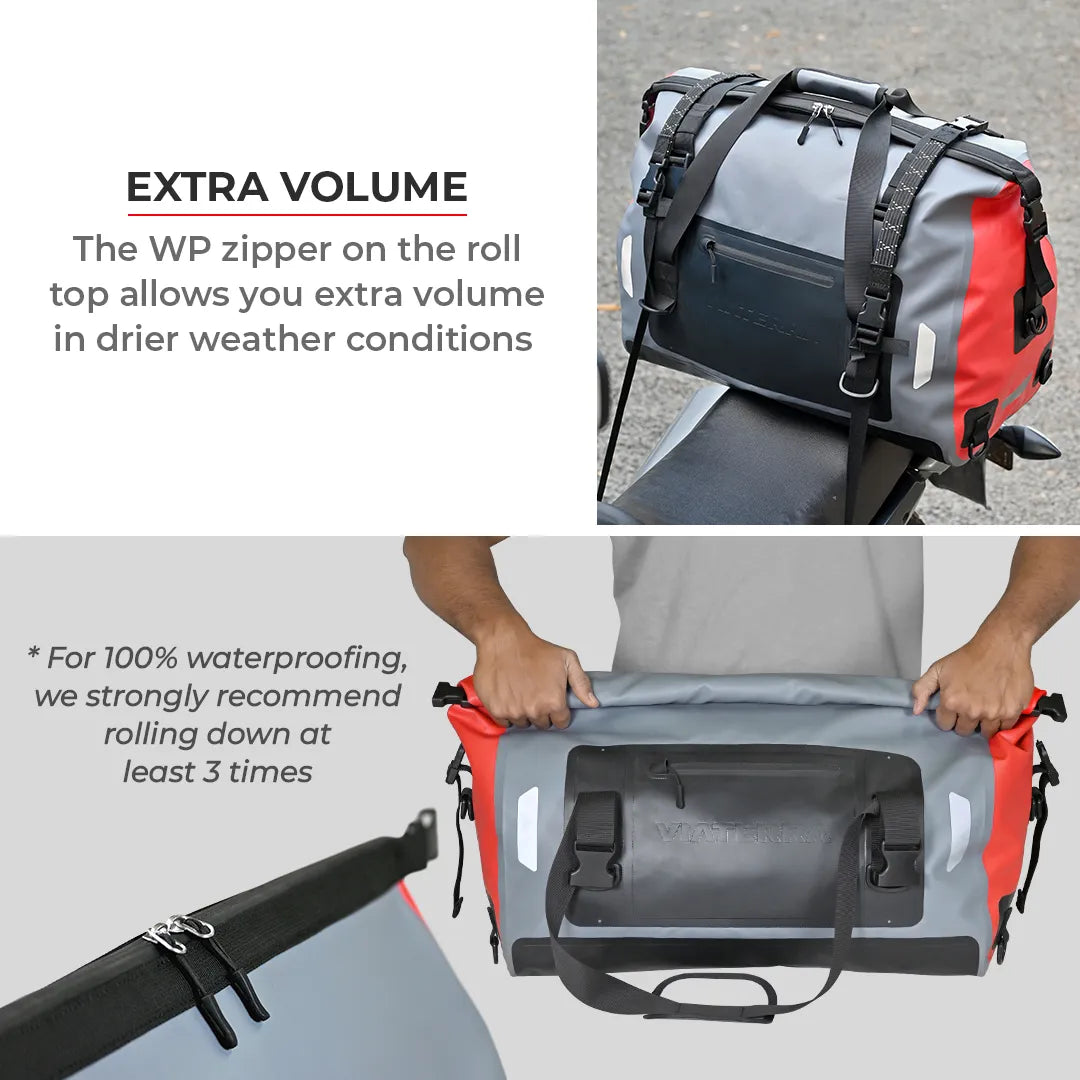 Viaterra Drybag -100% Waterproof Motorcycle Tailbag (Universal) - AH Helmets