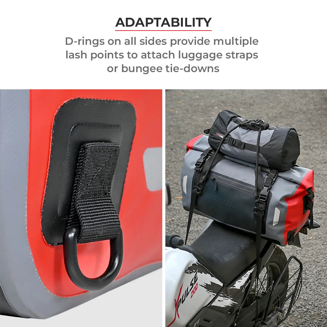 Viaterra Drybag -100% Waterproof Motorcycle Tailbag (Universal) - AH Helmets