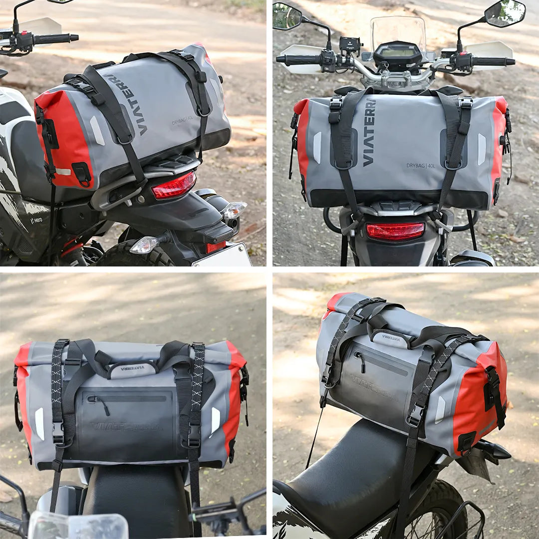 Viaterra Drybag -100% Waterproof Motorcycle Tailbag (Universal) - AH Helmets