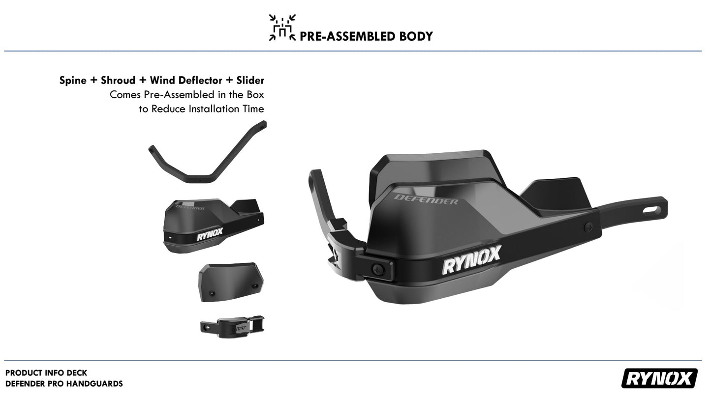 RYNOX DEFENDER PRO HANDGUARDS - AH Helmets