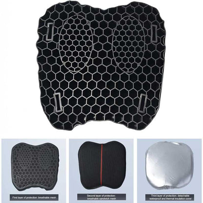 MH Moto Easy Bum Apple Shape Cruiser & Sports Motorcycle Seat Cushion with rain cover - AH Helmets